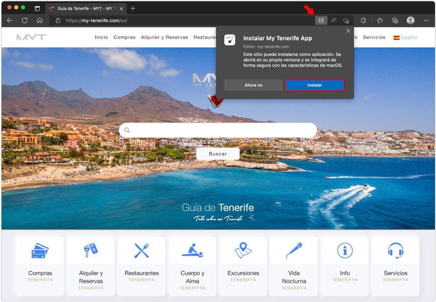 Captura de pantalla Instalación de la aplicación Navegador Microsoft Edge Imagen de escritorio 1